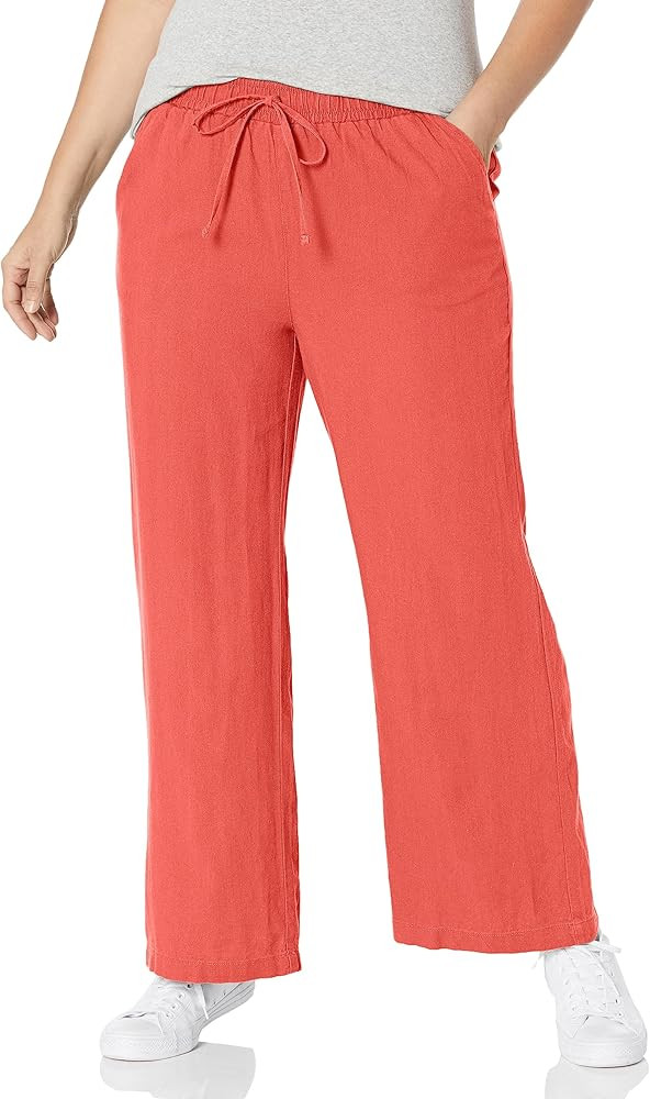 Briggs New York Women's Linen Pull on Wide Leg Pant | Amazon (US)