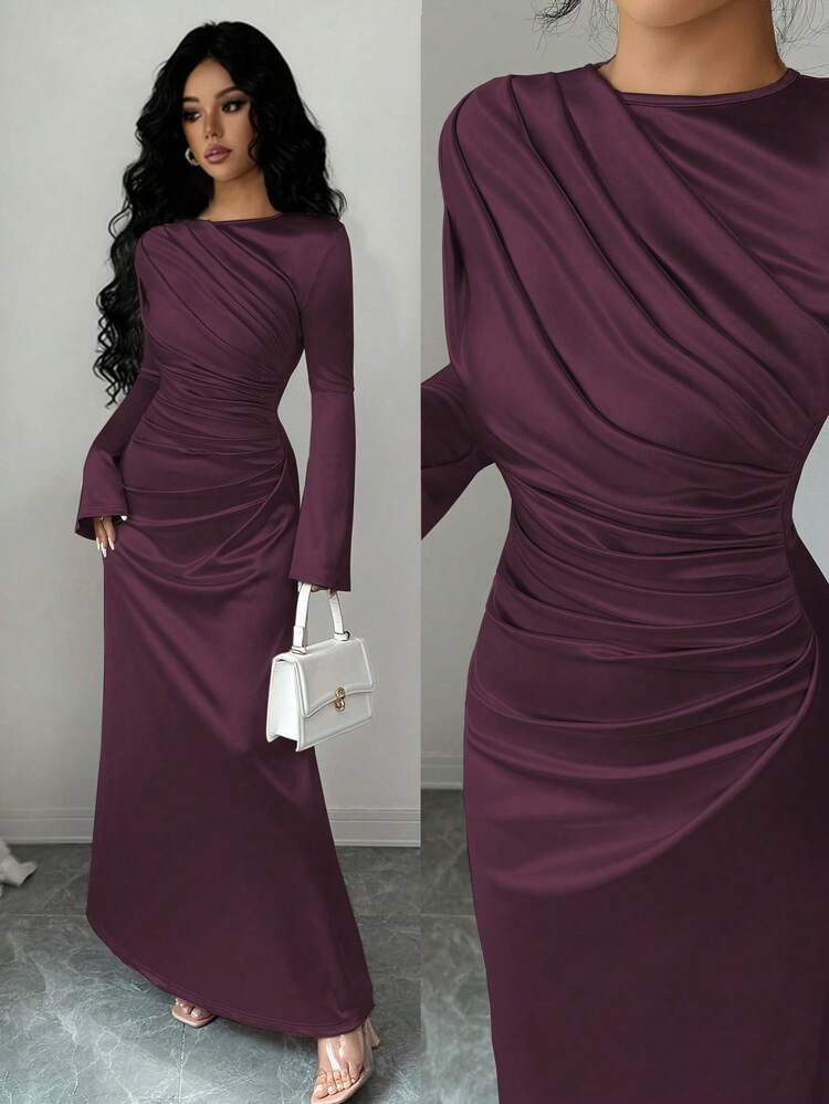 CA$29.82
-15%
CA$35.08
Extra Savings CA$5.26 Off
Rafferiza Elegant Women's Red Violet Satin Mermaid Long Party Dress With Round Neck And Long Split Sleeves
4.73
(100+)
#6 Bestseller
in Satin Women Long Dresses

Color: Red Violet

Size
CA
US 4 (S)
US 6 (M)
US 8/10 (L)
US 12 (XL)

Size Guide
 93% found it true to size 
Not your size? Tell us
 | SHEIN