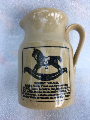 Robert Wilson England Pottery Pitcher Hand Thrown Mug Stein Heavy Rocking Horse | eBay US