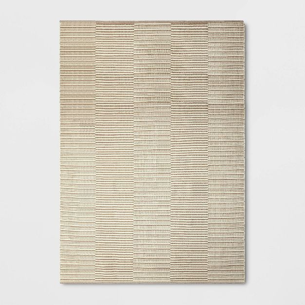 Hand Woven Jute Wool Cotton Ribbed Area Rug Cream - Threshold™ | Target