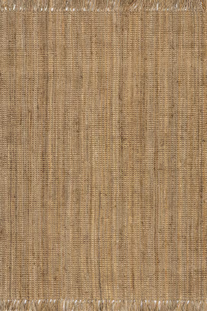 Natural Chunky Jute Tasseled Area Rug | Rugs USA