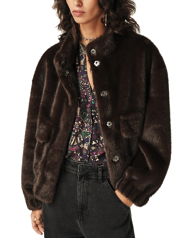ba & sh Paros Faux Fur Coat | Bloomingdale's (US)