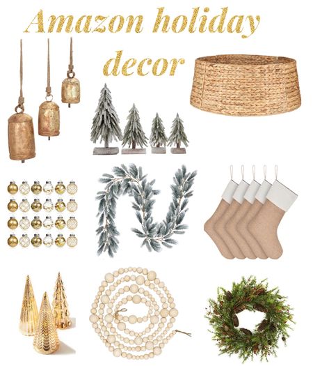 Amazon holiday decor, Christmas decorations, wreaths, bells, stockings, garland, ornaments, Christmas trees, Amazon prime deals #ltkfamily

#LTKSeasonal #LTKHoliday #LTKhome