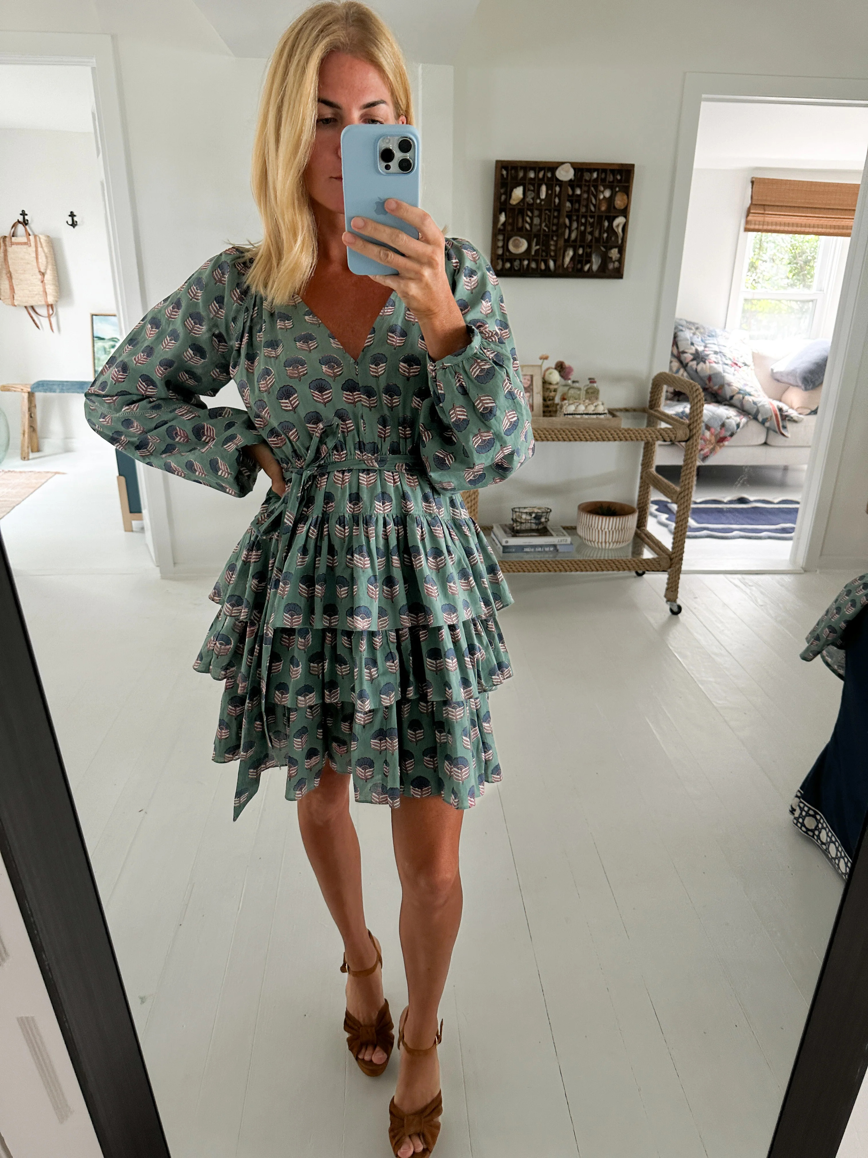 Grace Ruffle Dress - Jade | Marea