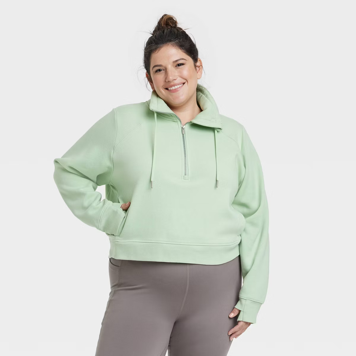 Women's Half Zip Fleece Pullover - All in Motion™ | Target