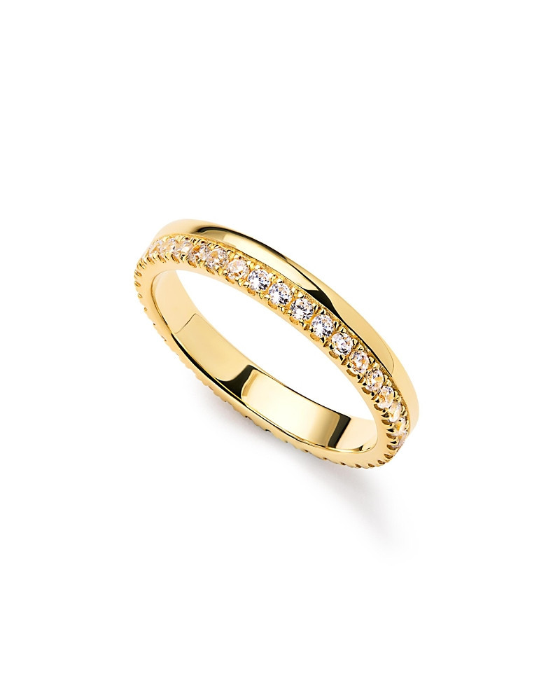 Ana Luisa Gold Band Ring - Celine Double | Bloomingdale's (US)