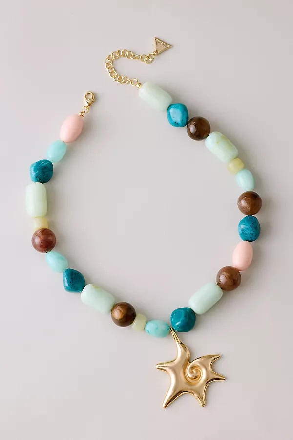 Ibiza Beaded Pendant Necklace | Anthropologie (UK)