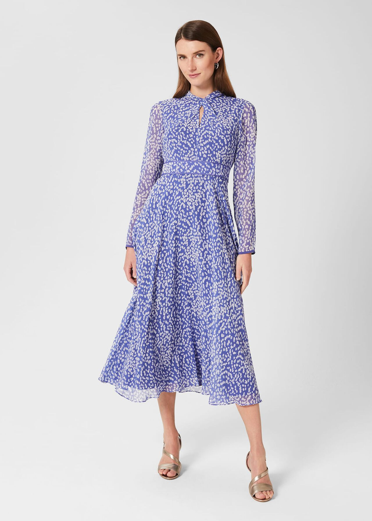 Helena Silk Midi Dress | Hobbs | Hobbs