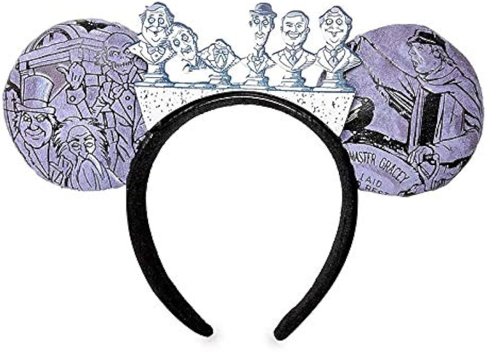 Haunted Mansion Singing Busts Grinning Ghosts Mickey Ears Headband Glow | Amazon (US)