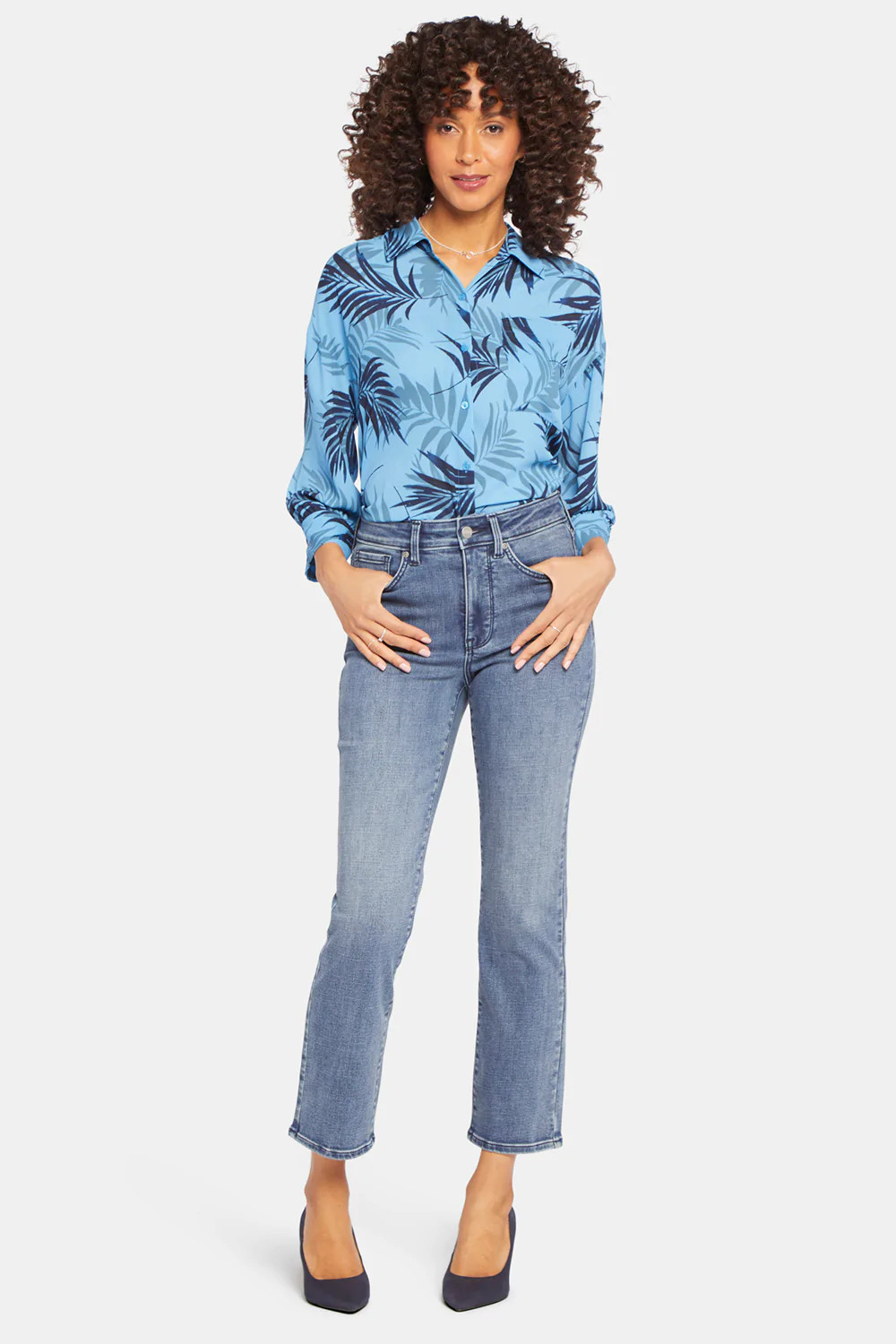 Marilyn Straight Ankle Jeans - Pristine | NYDJ