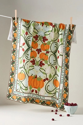 Hello Pumpkin Dish Towel | Anthropologie (US)