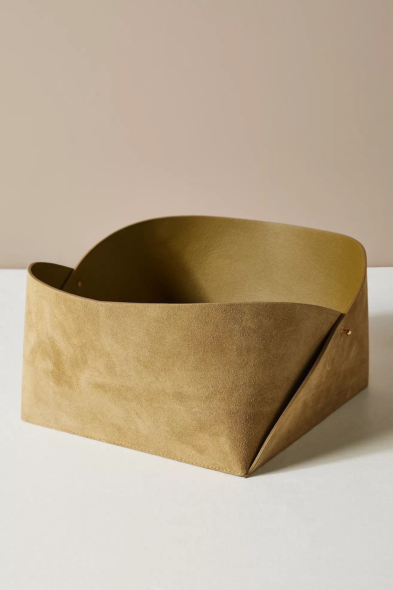 Viv Leather Basket | Anthropologie (US)