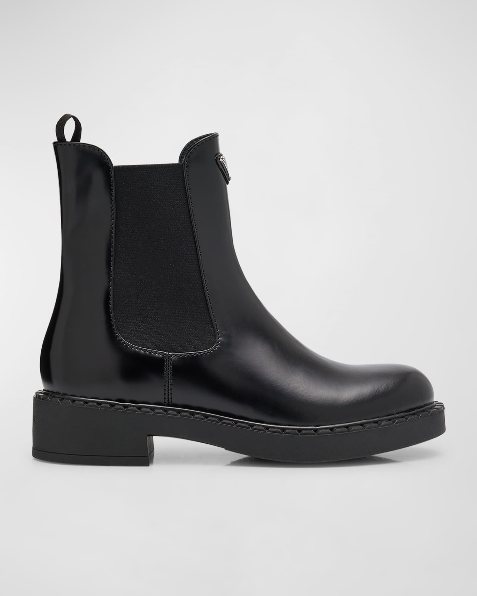 Chocolate Calfskin Chelsea Ankle Boots | Neiman Marcus