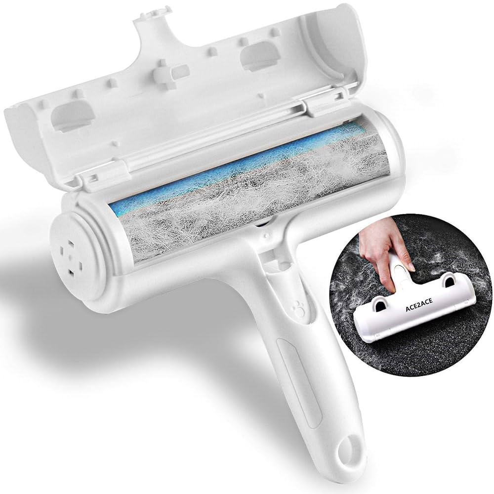 ACE2ACE Tierhaarentferner Fusselrolle, Fusselrolle für Hundehaare und Katzenhaare Wiederverwendb... | Amazon (DE)