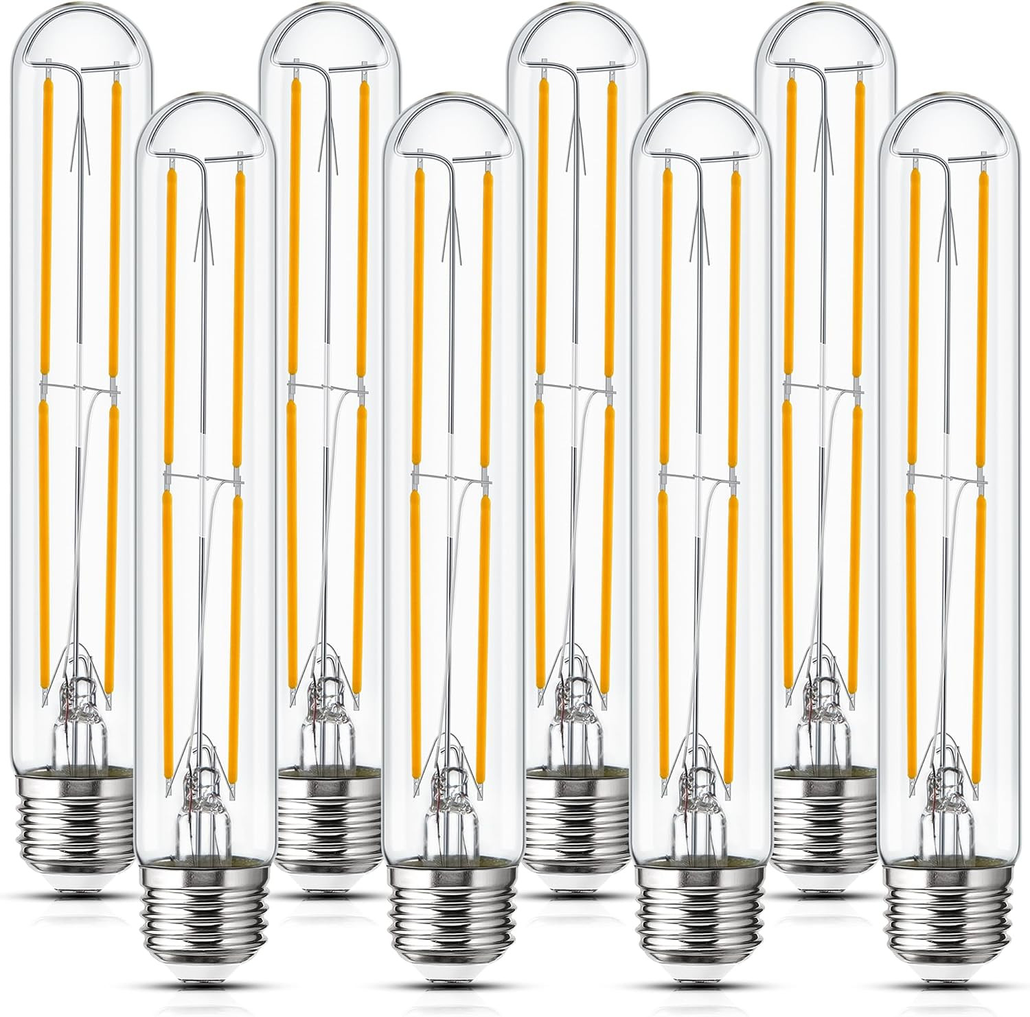 Tubular Light Bulb 7.3IN Dimmable T10 LED Bulb E26 6W 60 Watt Edison Bulbs | Amazon (US)