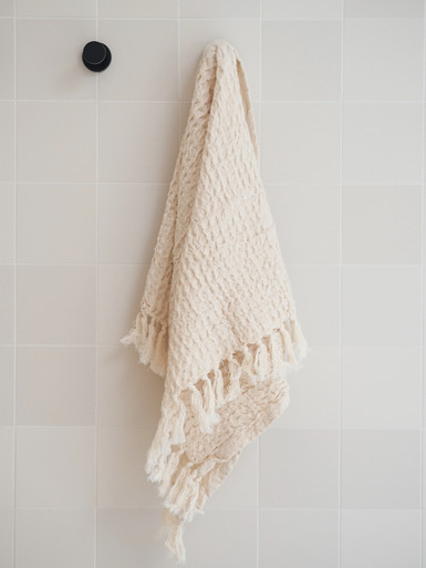Natural Waffle Hand Towel | The Cross Decor & Design