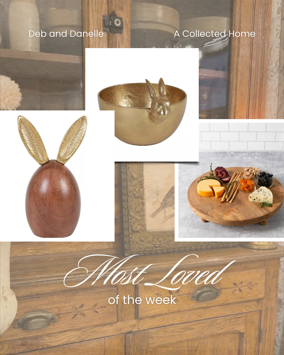 These were our most-loved items of the week, including some stunning Easter home decor finds with a touch of antique gold as well as a pine wood board for layering decor.  

 #LTKSeasonal #LTKHome