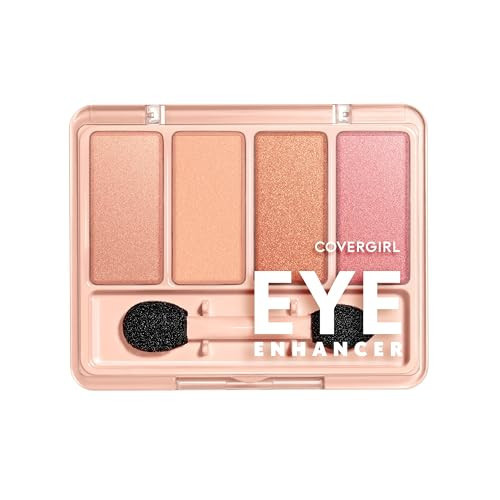 Covergirl Eye Enhancer, Bellini Spritz, Eyeshadow Quad, Easy to Wear, Clean & Vegan, Talc-Free, Matte & Shimmer Finishes, Smudge-Proof, 0.19oz | Amazon (US)