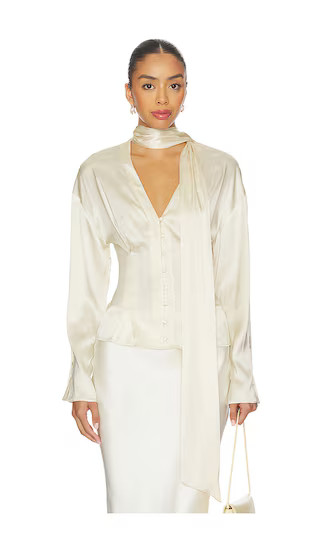 Cassidy Blouse in Ivory | Revolve Clothing (Global)