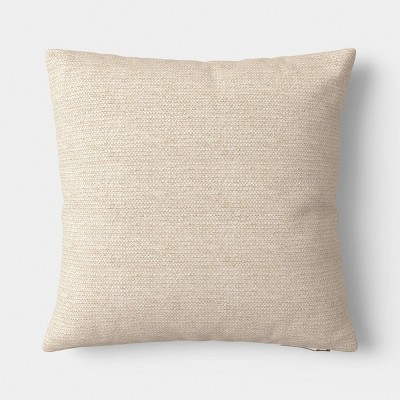 Square Chunky Linen Pillow with Exposed Zipper Neutral - Threshold™ | Target
