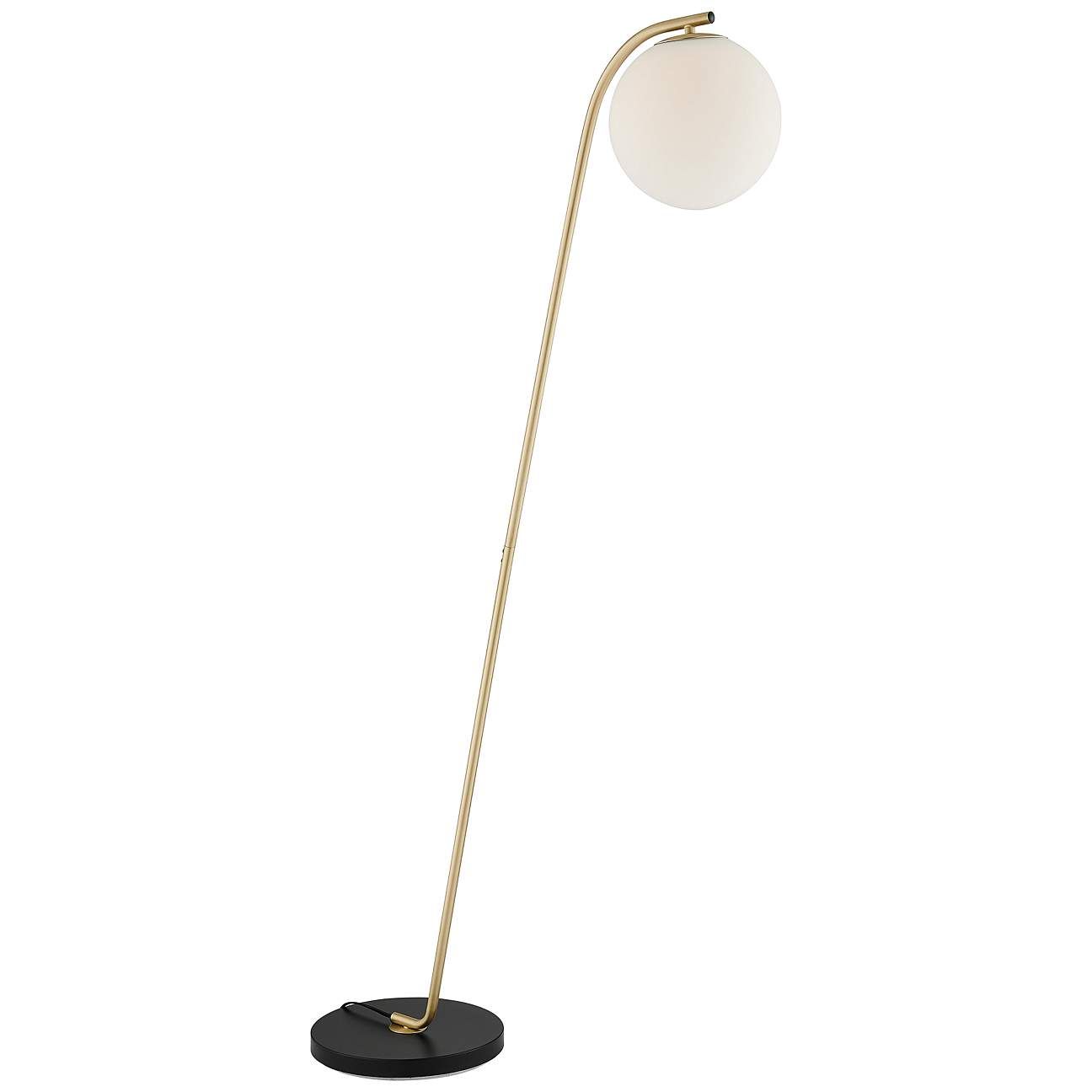 Lite Source Roden Gold and Frost Glass Floor Lamp | Lamps Plus