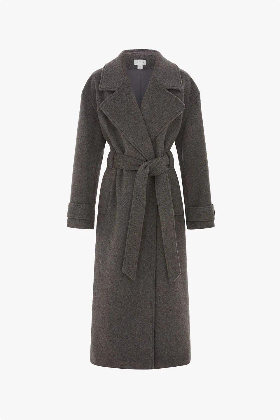 ALIGNE Wrap Wool Winter Coat - Grey | George | ALIGNE UK & EU