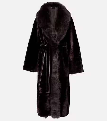 Isadora reversible shearling wrap coat | Mytheresa (UK)