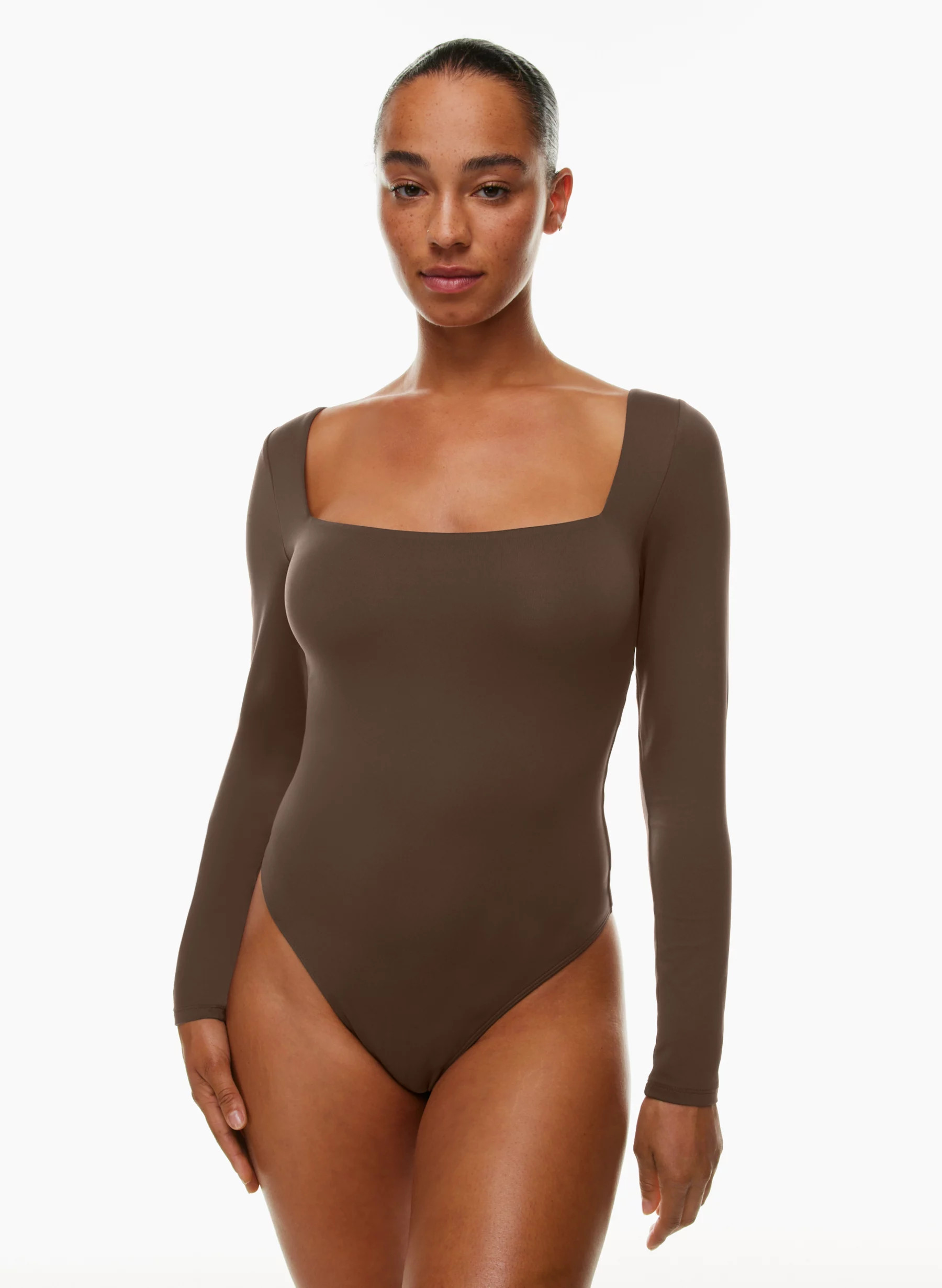CONTOUR SQUARENECK LONGSLEEVE BODYSUIT | Aritzia
