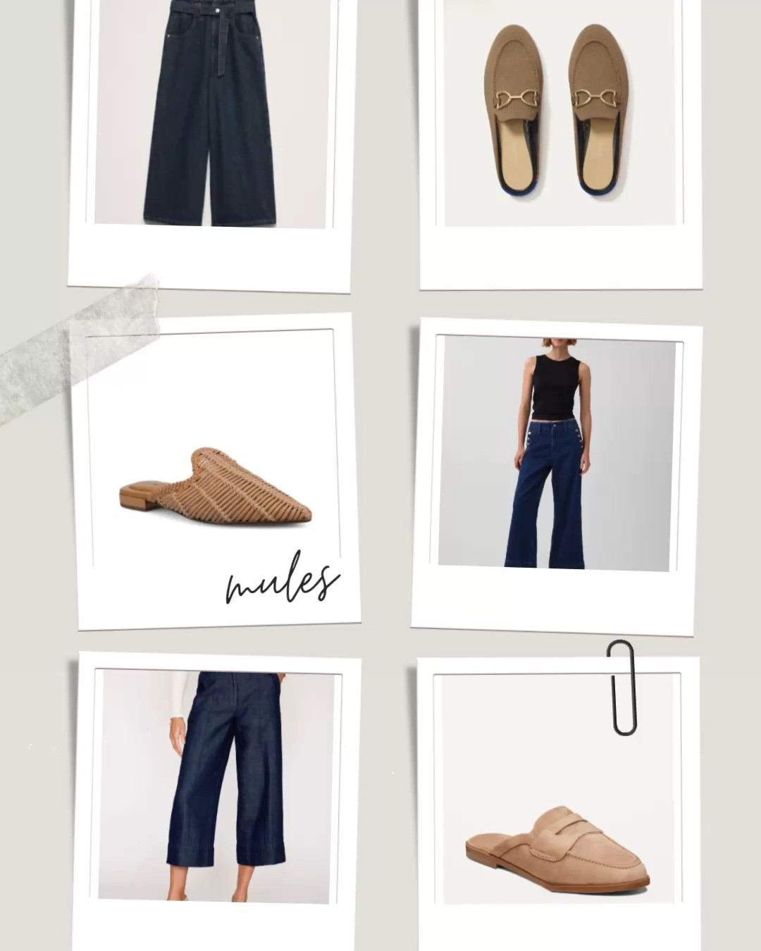 Mules and wide-leg culottes... topped with a classic tank or a short-sleeve button-down for an easy, polished outfit. Comfortable, versatile, and perfect for everyday style or casual workwear. 

 #LTKOver40 #LTKMidsize #LTKWorkwear