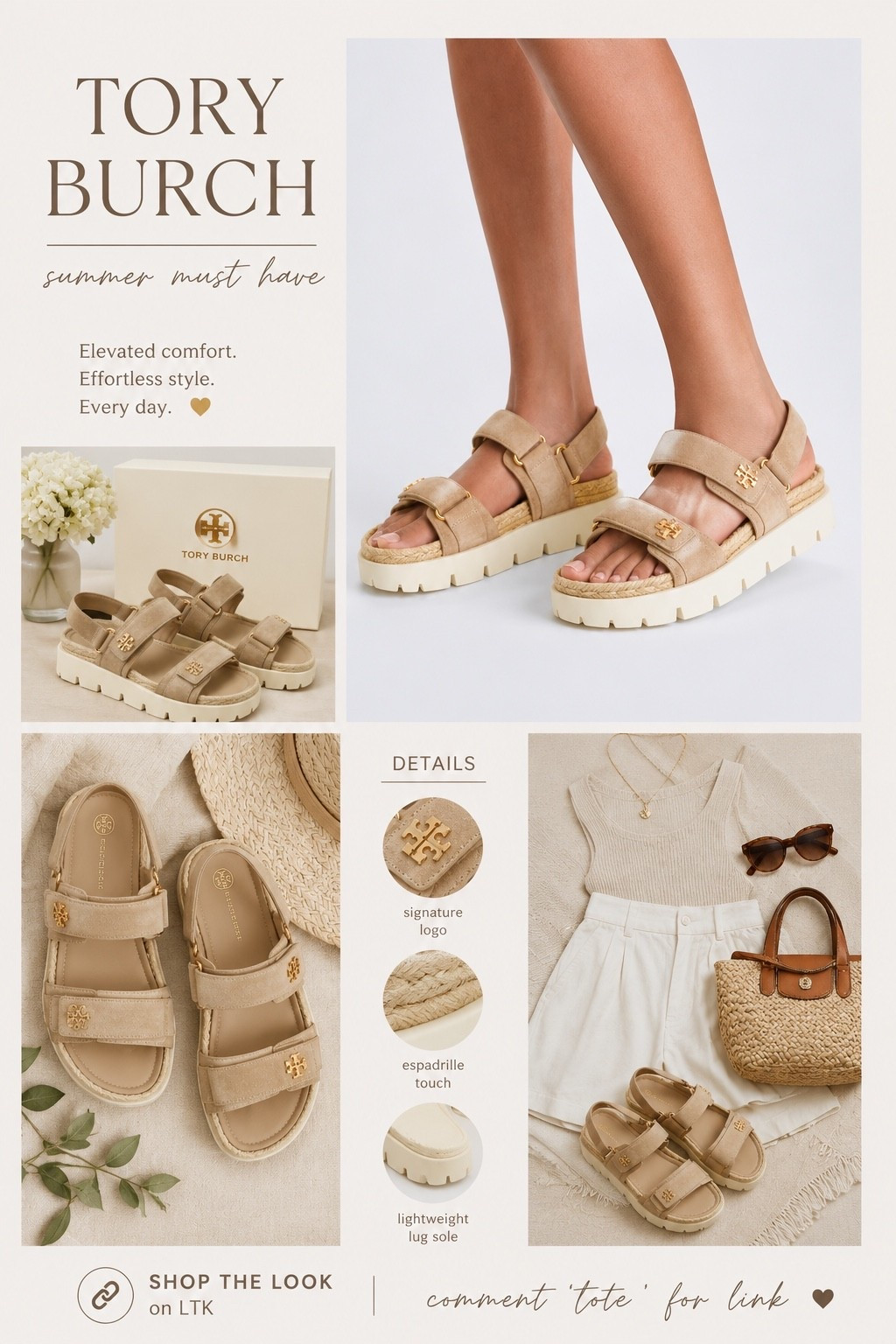 Here’s the link to these gorgeous Tory Burch sandals I’m loving for summer. ☀️✨

They’re super comfortable, easy to style, and perfect for vacations, brunch, or everyday wear.

#LTKfitnessgoals #LTKdayinmylife #LTKootd
