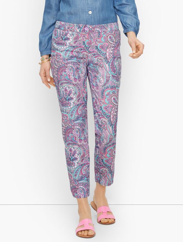 Perfect Crops - Polished Paisley - Curvy Fit | Talbots