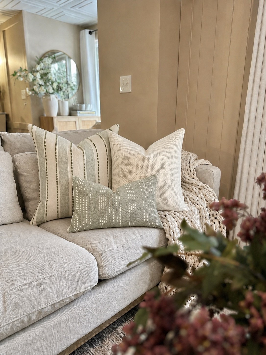 Amazon Neutral Pillow Covers That Cozy Up A Space Instantly 🤍

Follow @farmtotablecreations on Instagram for more cozy neutral home finds and styling inspiration.

One of my favorite ways to refresh a living room without changing everything is simply swapping pillow covers. These soft neutrals, subtle stripes, and textured fabrics add so much warmth and dimension while still keeping that calm timeless look.

#pillows #livingroomdecor #amazonhome #neutraldecor #cozyhome

neutral pillow covers | amazon pillows | living room styling | beige decor | textured pillows | striped pillows | cozy living room | sofa decor | pillow styling | neutral home decor | throw pillow ideas | warm neutral decor | designer inspired home | transitional decor | home refresh | layered neutrals | decorative pillows | cottage inspired decor | amazon home finds | living room inspiration | soft neutral palette | home styling ideas | neutral aesthetic | cozy decor | interior inspiration

#LTKSaleAlert #LTKHome