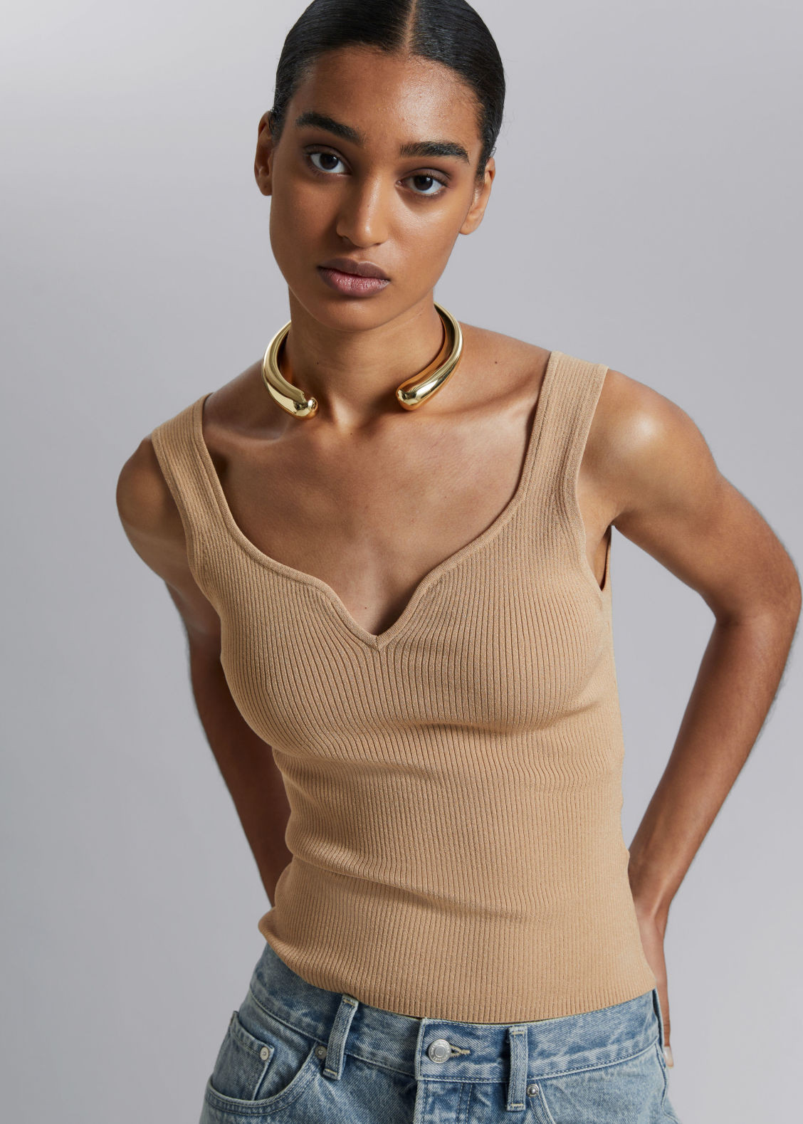 Sweetheart-Neck Tank Top | & Other Stories US