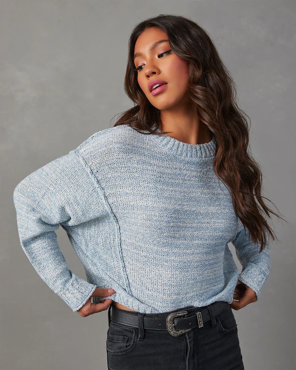Hughes Crewneck Knit Sweater | VICI Collection