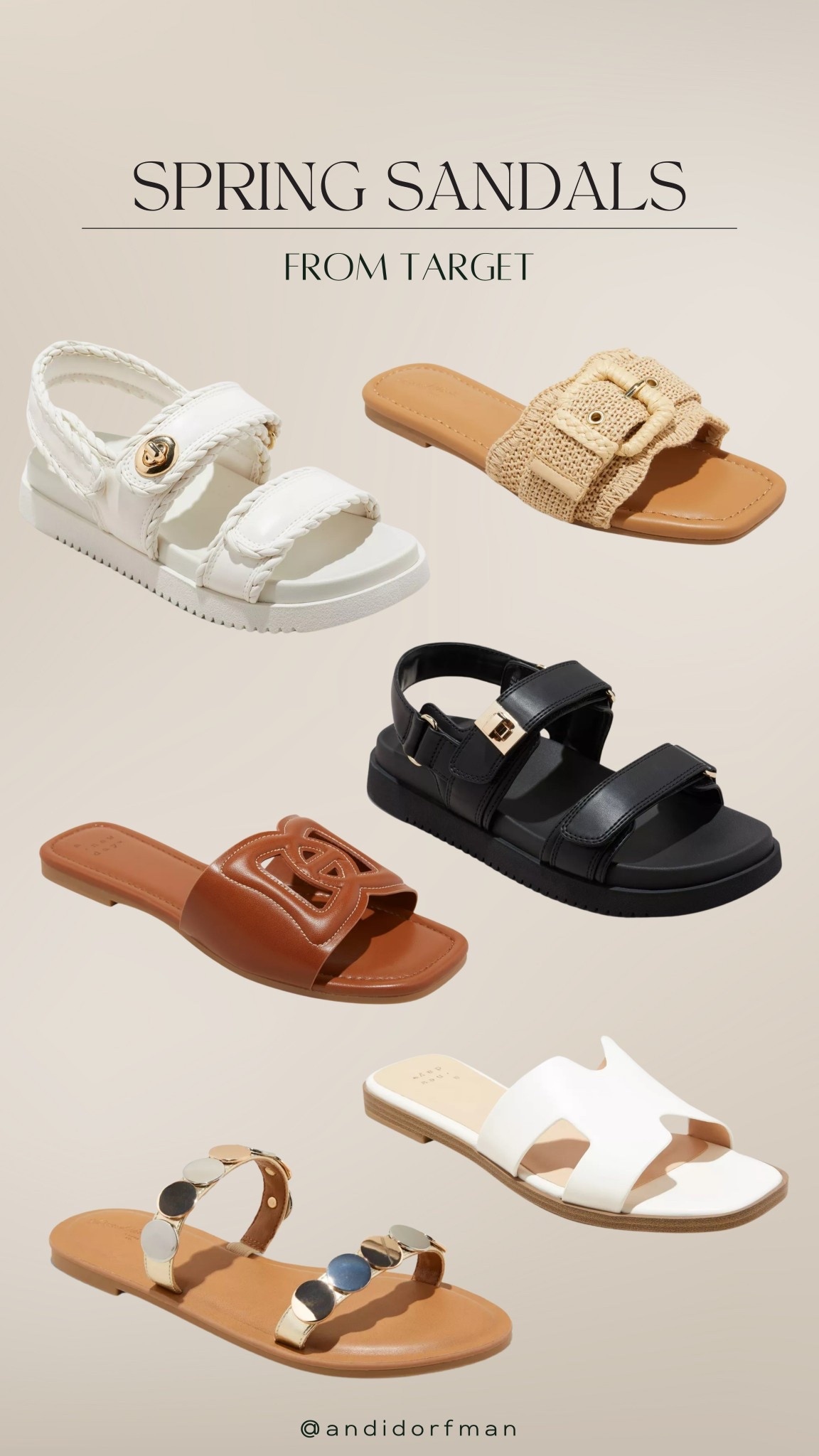 Spring sandals from Target ✨