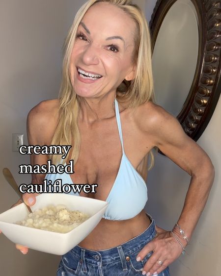 CREAMY MASHED CAULIFLOWER- tastes like comfort food but it’s bikini friendly!


12 ounce package frozen cauliflower 

1/2 cup plain 2% Greek yogurt 

salt and garlic pepper (I use @redmondrealsalt save with HHH15)

Cook cauliflower until soft, drain off the water. Mash in the yogurt (I use an old fashioned potato masher) and season to taste. 

Makes two servings- each contains 80 calories and 5 grams protein. 

xoxo
Elizabeth


#LTKHome #LTKVideo #LTKSwim