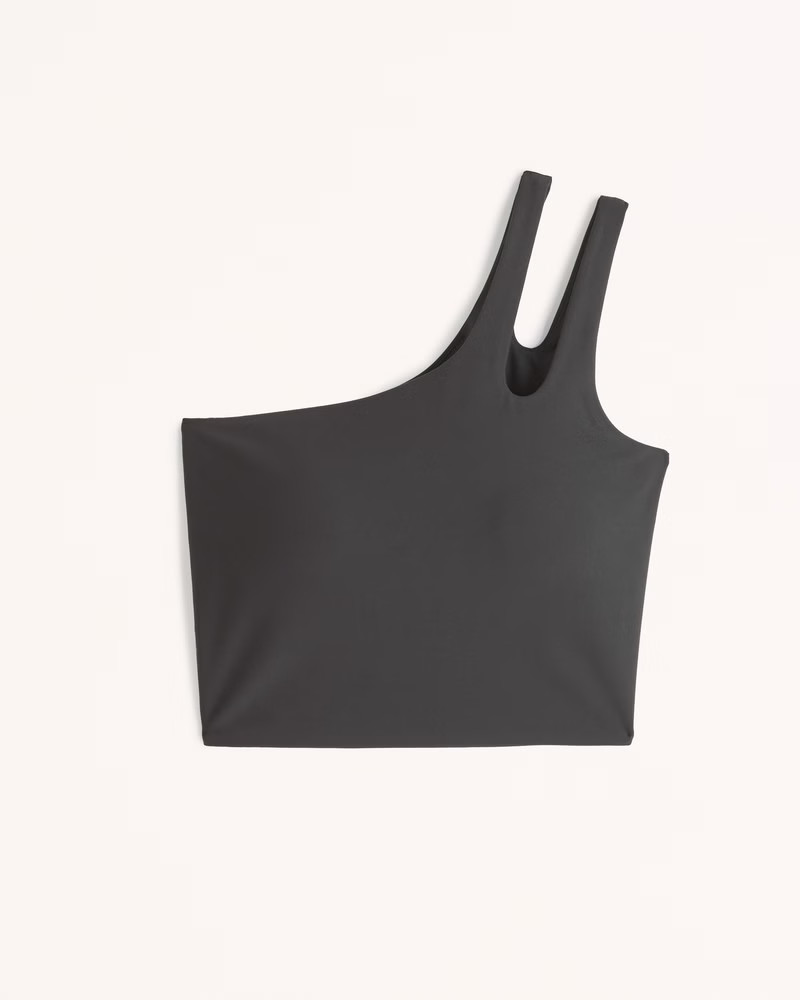 YPB sculptLUX One-Shoulder Cutout Slim Tank | Abercrombie & Fitch (US)