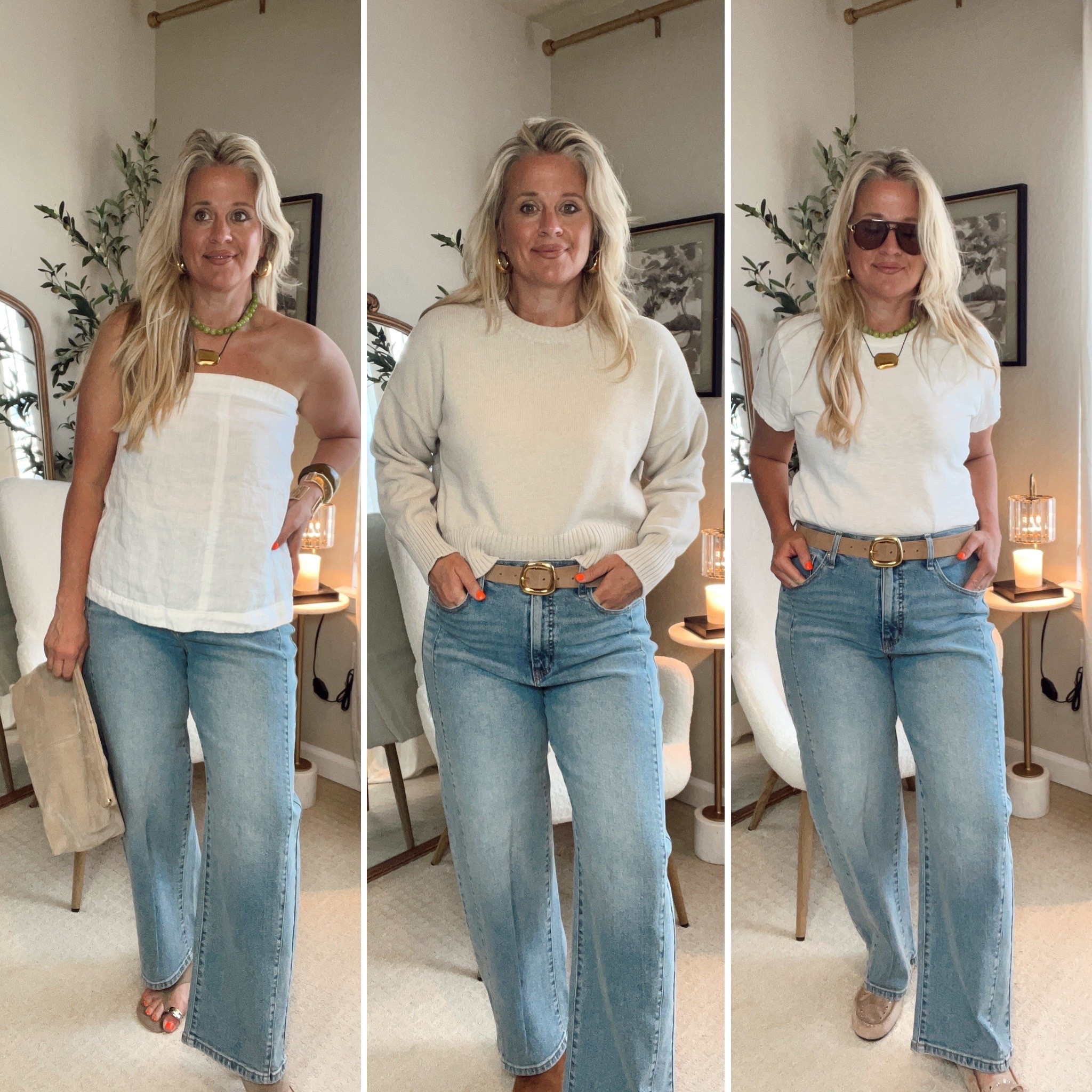  ✨Tap the bell and ❤️ for over 40 fashion, midlife style, midsize fashion and luxury looks for less. 

⬇️Sizing information:
10, suggest sizing down

the viral barrel jeans everyone’s talking about… but styled on a midlife midsize body with a belly 👖✨

Not squeezing, not tugging, not pretending I have a flat stomach I don’t.
Just jeans that actually fit this season of life — and still feel cute.
Date night ✔️
Everyday casual ✔️
Early fall layering ✔️

These are from Walmart. UNDER $30. And yes — they’re worth the hype.

I’m 5’5” wearing 10

👑"Helping you look good, feel good!" - Lindsey Denver

#Midsizestyle  #spring #amazonfashion #midsizefashion #midlifestyle  #midsize #midsizeootd #over45#midsizeoutfits #size10 #size12 #midsizeootd 


Follow my LTK @Over40andmidlife on the @shop.LTK app to view this post and get my exclusive app-only content!

#liketkit 
@shop.ltk
https://liketk.it/5km3C

Follow my LTK @Over40andmidlife on the @shop.LTK app to view this post and get my exclusive app-only content!

#liketkit 
@shop.ltk
https://liketk.it/5kuKP

Follow my LTK @Over40andmidlife on the @shop.LTK app to view this post and get my exclusive app-only content!

#liketkit 
@shop.ltk
https://liketk.it/5kHJb