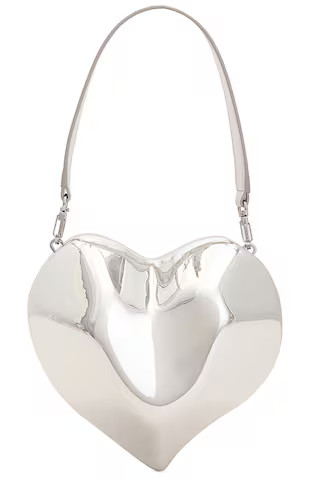 SIMONMILLER Molded Heart Bag in Silver from Revolve.com | Revolve Clothing (Global)