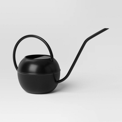 0.4gal Iron Outdoor Watering Can with Powder Coat Finish Black - Threshold™ | Target