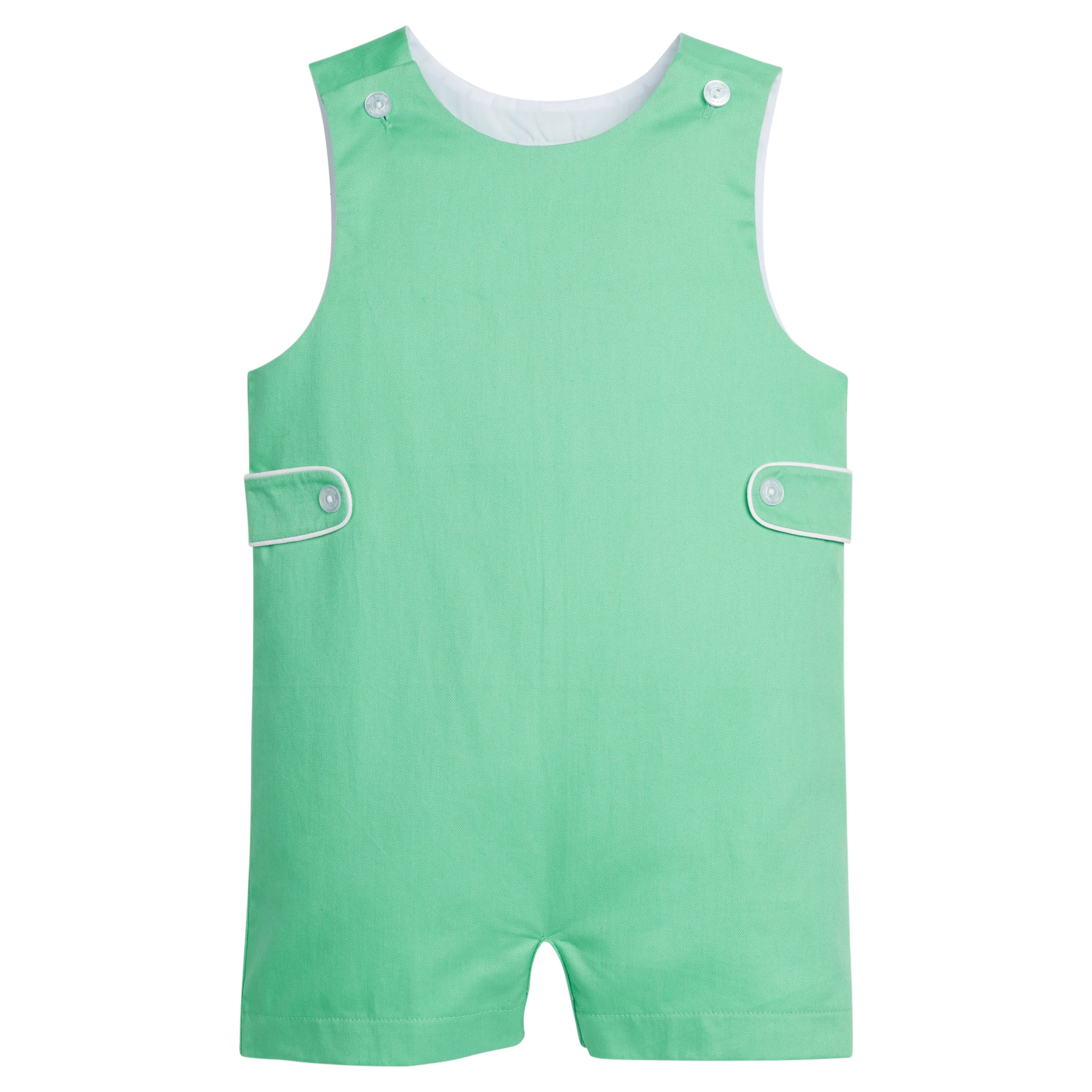 Green John John - Monogrammed Boy's Clothes | Little English