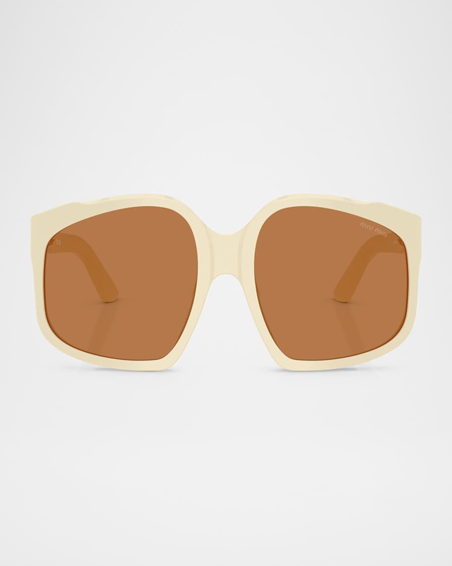 Miu Miu MU A07SF Acetate Square Sunglasses | Neiman Marcus