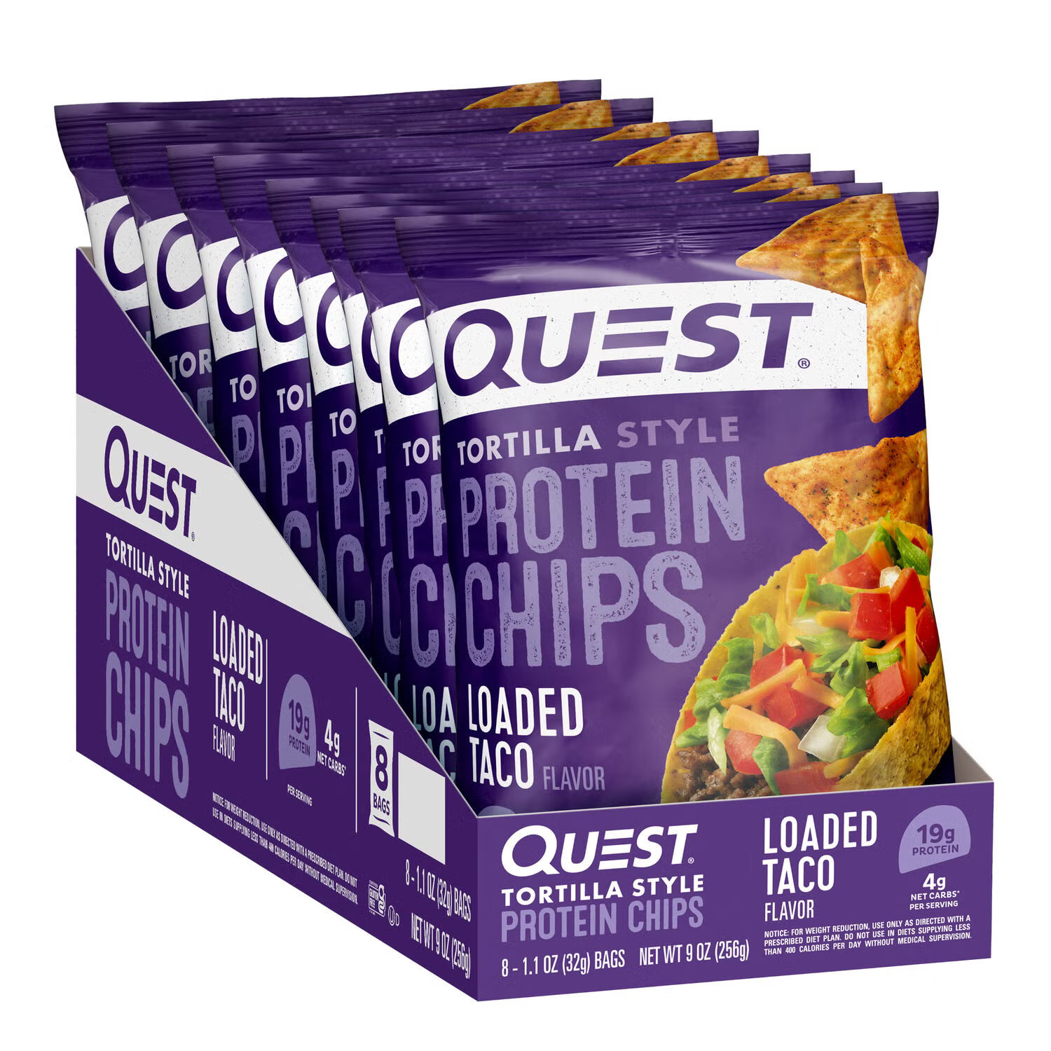Quest® Tortilla Style Protein Chips - Loaded Taco | GNC | GNC