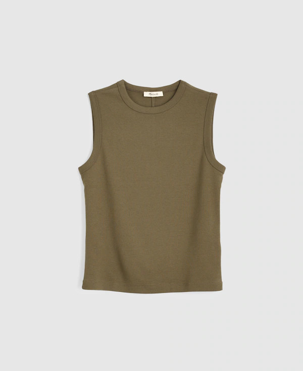 The '90s Shell Tank in Compact Cotton | Madewell