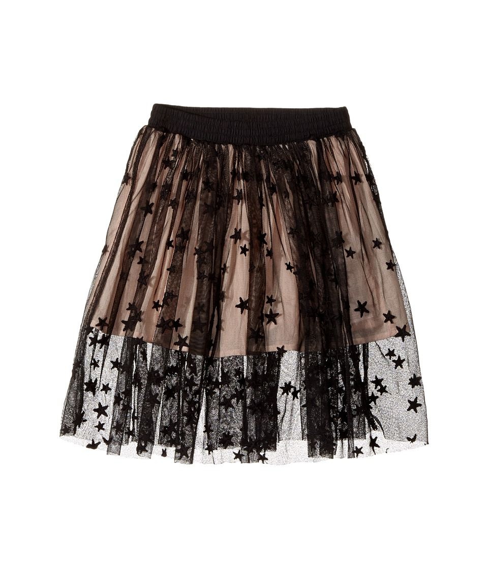 Stella McCartney Kids - Amalie Star Embroidered Tulle Skirt (Toddler/Little Kids/Big Kids) (Black) Girl's Skirt | Zappos