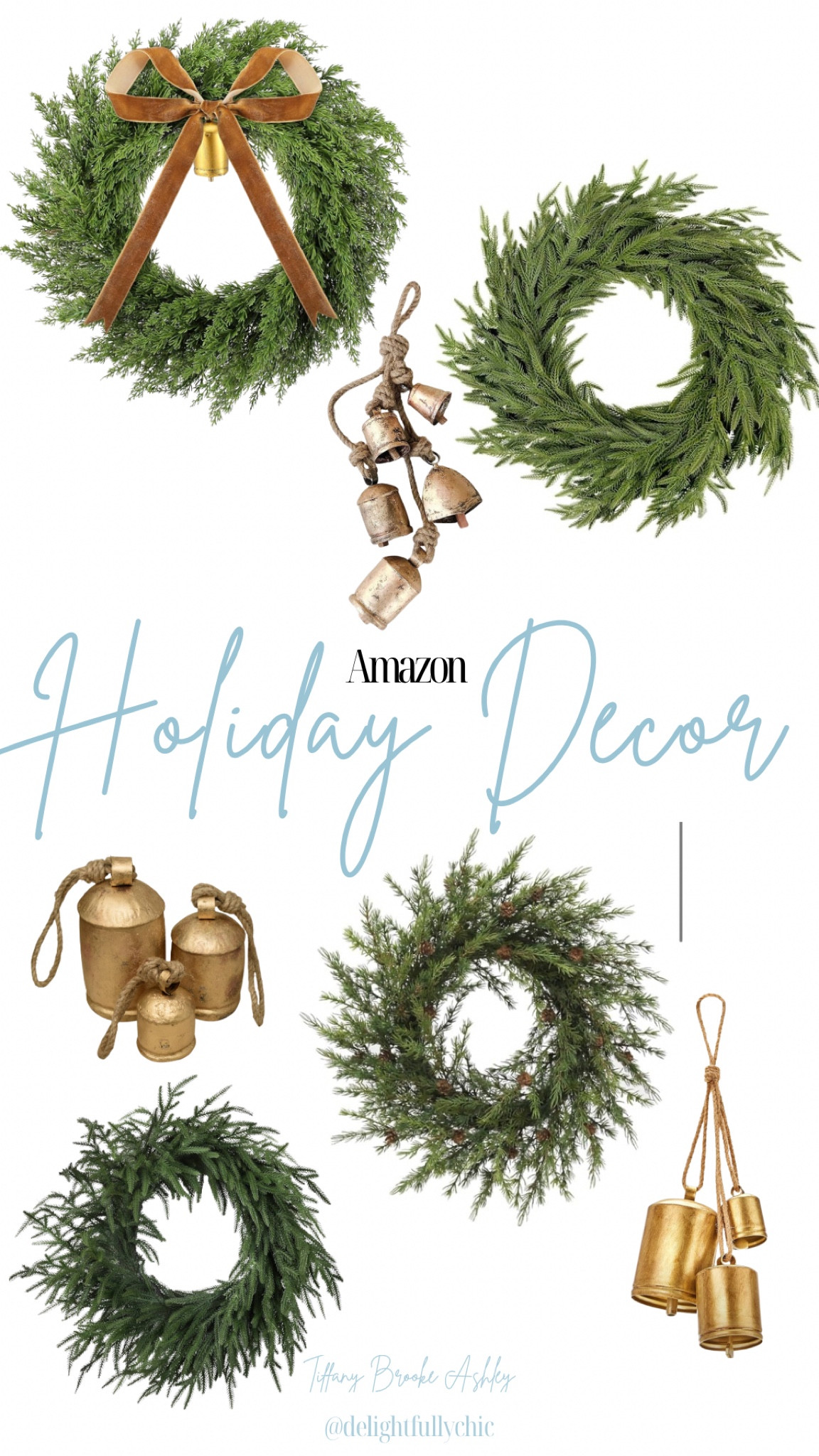 Christmas wreath 
Holiday wreath
Christmas bell decor
Holiday decor 
Amazon decor 

#LTKHome #LTKHoliday #LTKSeasonal