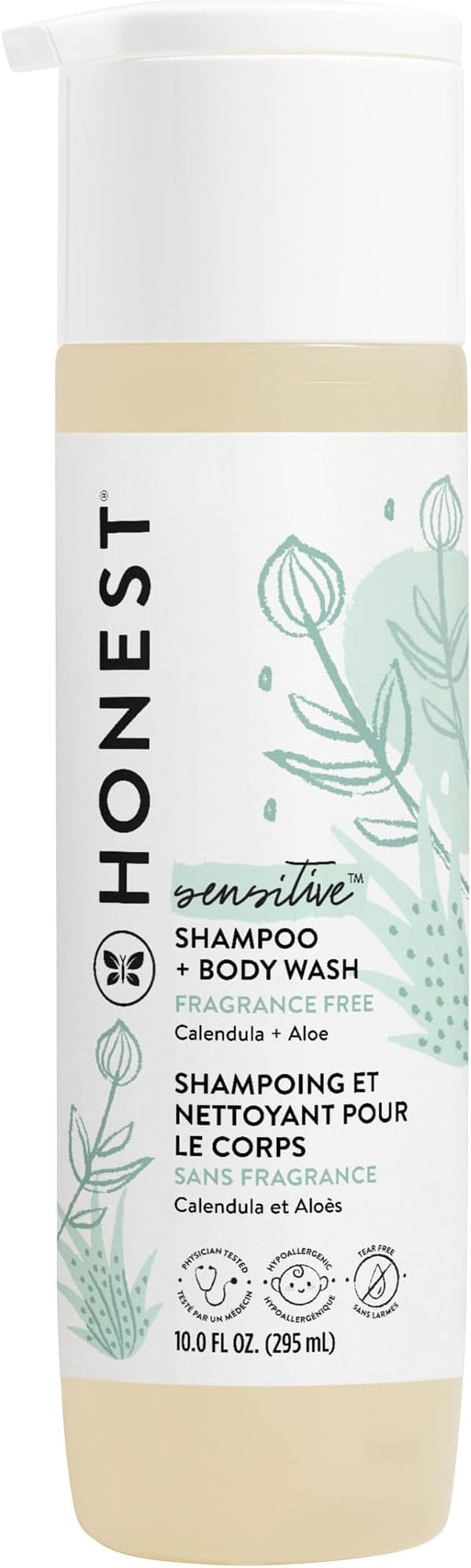 The Honest Company 2-in-1 Cleansing Shampoo and Body Wash for Sensitive Skin Gentle Tear-Free Hyp... | Amazon (US)