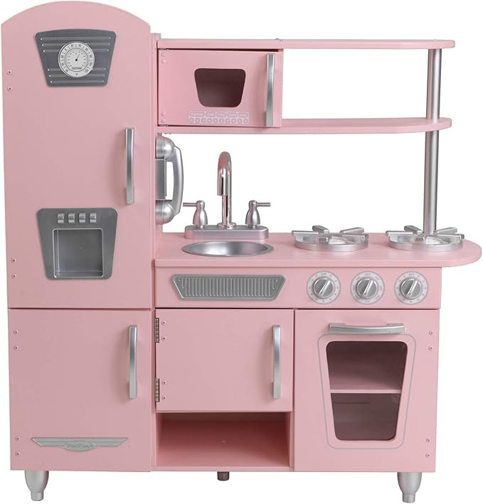 Kidkraft Vintage Kitchen in Pink | Amazon (US)
