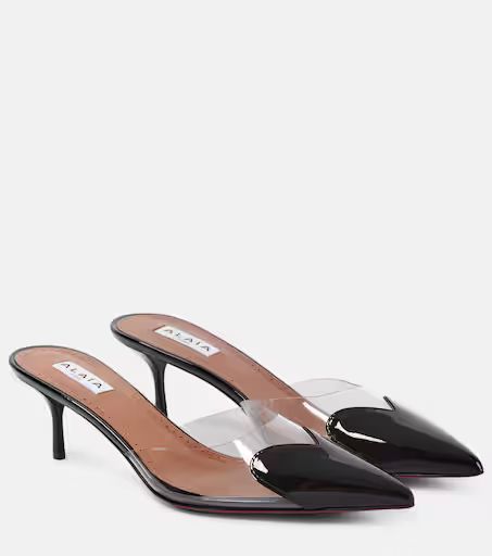 Le Cœur leather and PU mules | Mytheresa (UK)