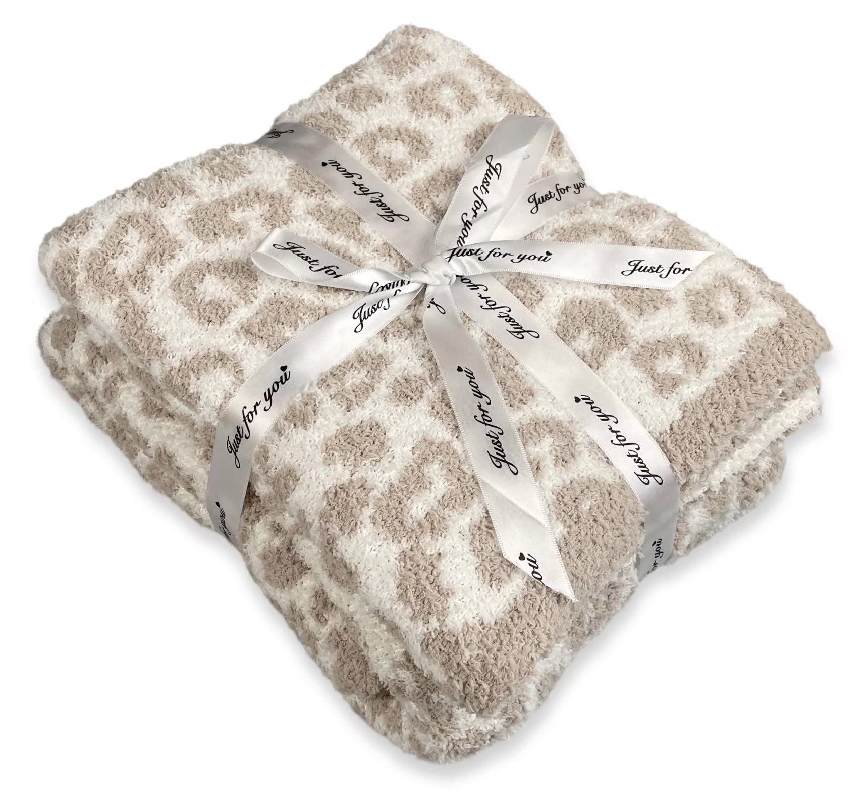 GY Luxury Fleece Yarn Leopard Jacquard Throw Blanket Super Soft Lightweight Washable Blanket for ... | Amazon (US)